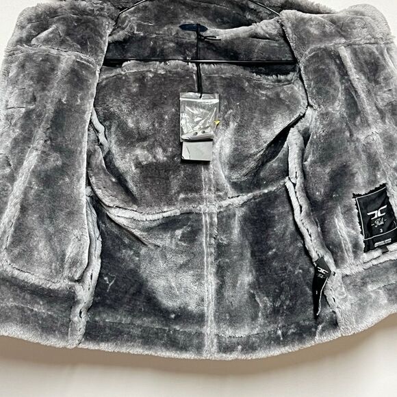 NEW JORDAN CRAIG LEGACY EDITION DENALI SHEARLING COAT BOYS - MIDNIGHT SMOKE Sz 3 - Picture 4 of 7